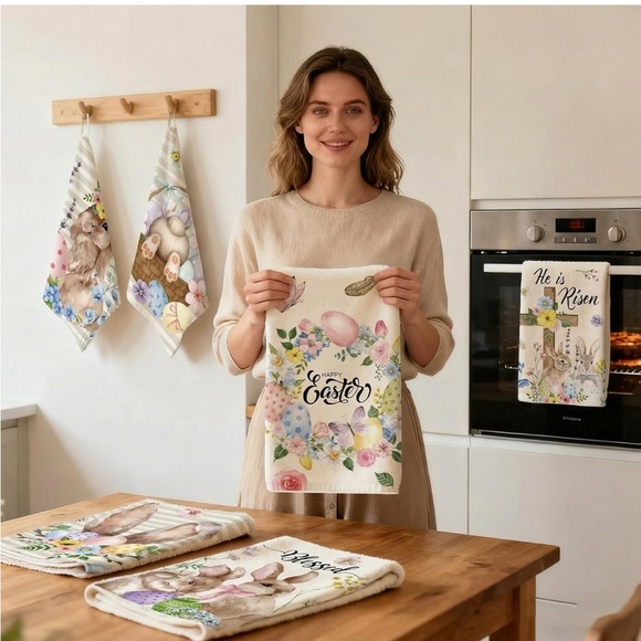 🐰 Easter Bunny Dish Towels - Set of Two - Picture 6 of 7